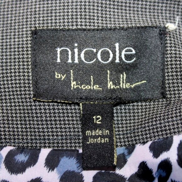 Nicole by Nicole Miller Gray A-Line Skirt - Size 12 - Picture 9 of 11